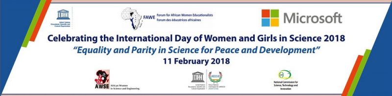 Célébrer la journée internationale des femmes et des filles en sciences 2018 «Egalité et parité en science pour la paix et le développement» 11 février 2018