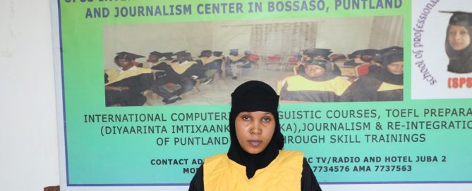 Farah Samiiro Habib, School of Professional Studies and Services, Somalia: Economic Empowerment of Out of School Girls through TVET