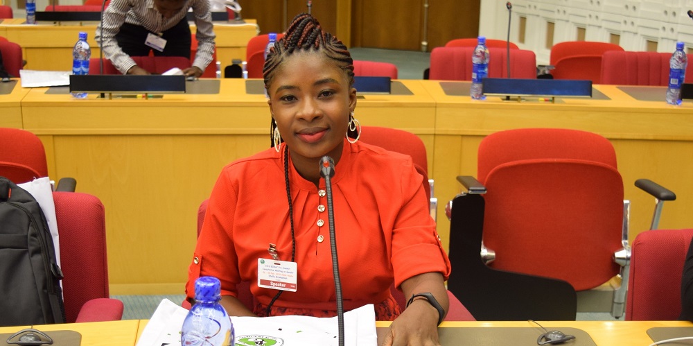 Ms. Stella Kromanson, FAWE Sierra Leone Alumnus and survivor of conflict shared her experience of gender discrimination during the Sierra Leone war in her bid to access education upon returning home post displacement.