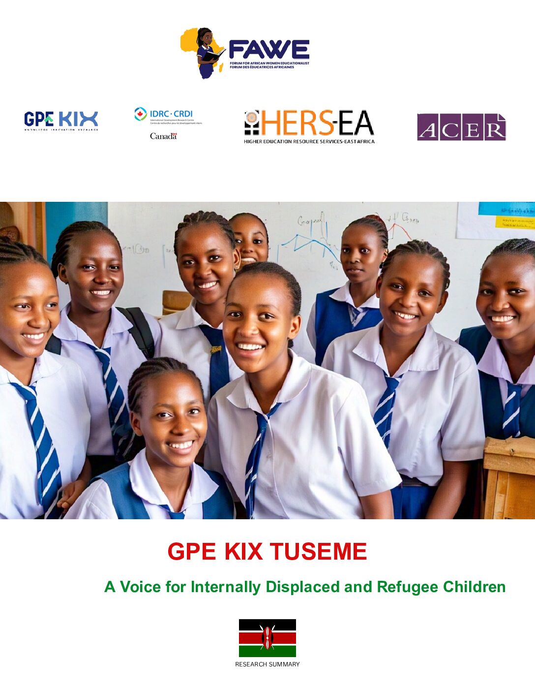 Tuseme clubs in Kenyan mainstream school settings: A research summary